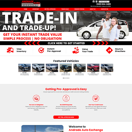 custom auto dealer website